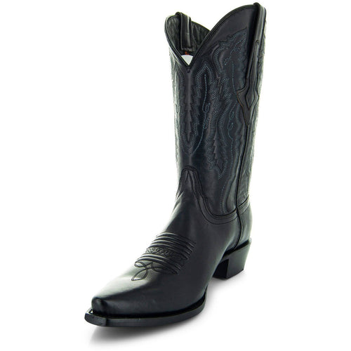 Soto Boots Men's Snip Toe Cowboy Boots Black (H50030) | Soto Boots