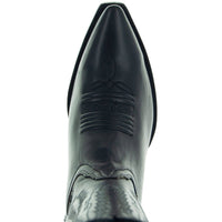 Soto Boots Men's Snip Toe Cowboy Boots Black (H50030) | Soto Boots