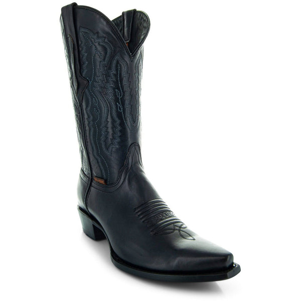 Soto Boots Men's Snip Toe Cowboy Boots Black (H50030) | Soto Boots