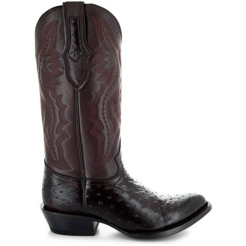 Soto Boots Soto Boots Men's Brown Ostrich Print Cowboy Boots (H7002)