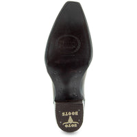 Soto Boots Men's Snip Toe Cowboy Boots Burnished Brown (H50030)