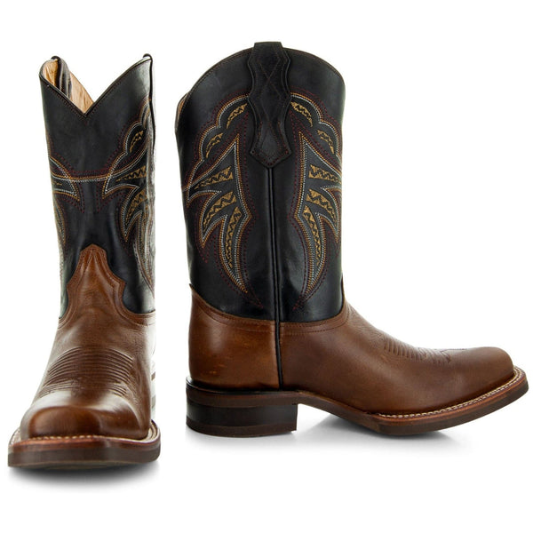 Soto Boots Soto Boots Miel Square Toe Leather Cowboy Boots H4002