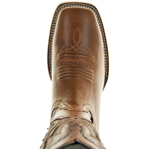 Soto Boots Broad Square Toe Cowboy Boots | Men's Broad Toe Boots (H50028)