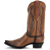 Soto Boots Men's Snip Toe Cowboy Boots Tan (H50030) | Soto Boots