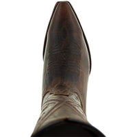 Soto Boots Cheyenne Cowgirl Boots | Women's Snipped Toe Leather Boots (M50041)