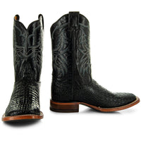 Soto Boots Soto Boots Black Caiman Belly Print Men's Cowboy Boots H4001