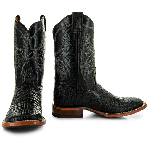 Soto Boots Soto Boots Black Caiman Belly Print Men's Cowboy Boots H4001