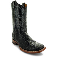 Soto Boots Soto Boots Black Caiman Belly Print Men's Cowboy Boots H4001