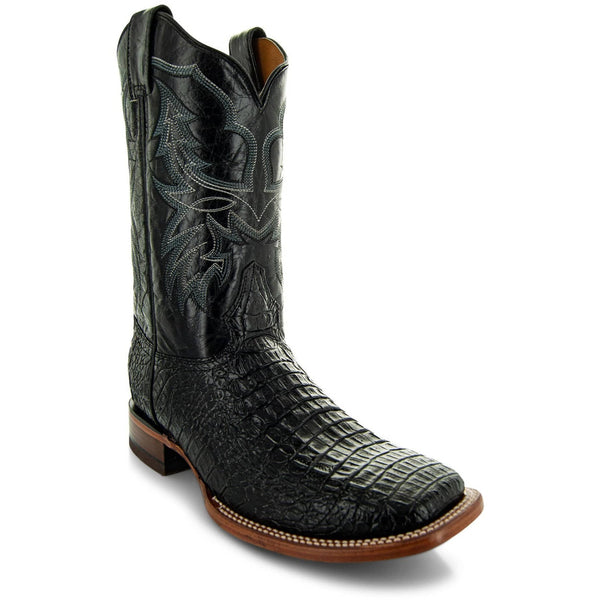 Soto Boots Soto Boots Black Caiman Belly Print Men's Cowboy Boots H4001