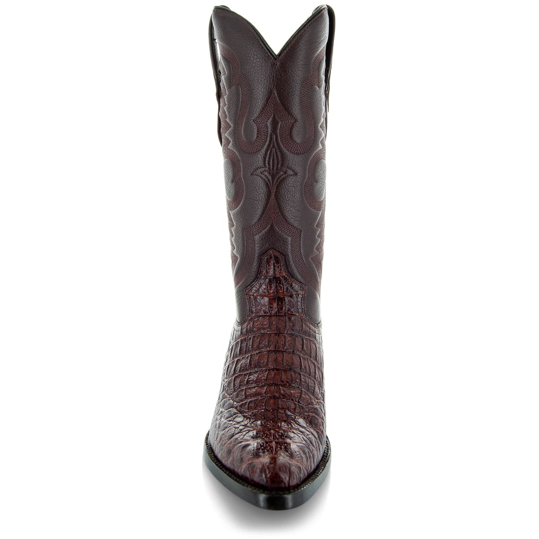 Soto Boots Soto Boots Men's Gator Tail Print Cowboy Boots Cognac (H7006)