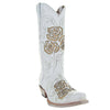 Soto Boots Soto Boots White Rose Inlayed Women's Cowgirl Boots (M50032)