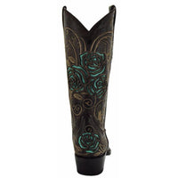 Soto Boots Turquoise Rose Inlayed Women's Cowgirl Boots (M50032)
