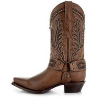 Soto Boots Women's Harness Boots | Brown Leather Harness Boots (M50039)