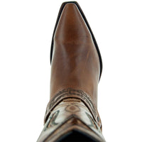 Soto Boots Women's Harness Boots | Brown Leather Harness Boots (M50039)