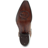 Soto Boots Women's Harness Boots | Brown Leather Harness Boots (M50039)