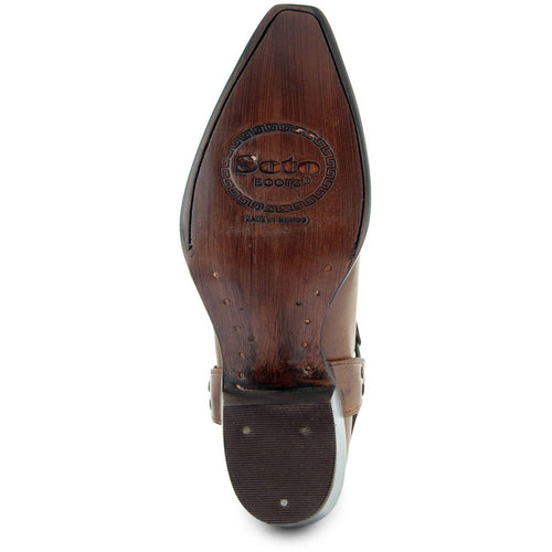Soto Boots Women's Harness Boots | Brown Leather Harness Boots (M50039)