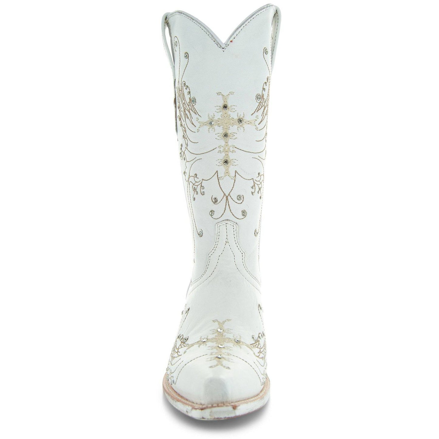 Soto Boots White Rhinestone Cowgirl Boots (Wedding Cowgirl Boots)