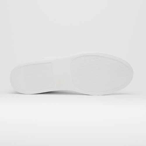 Zelli Italia 65-225-WHT SPETTACOLARE Italian Pebble Grain Calfskin Sneakers White