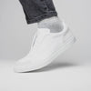 Zelli Italia 65-225-WHT SPETTACOLARE Italian Pebble Grain Calfskin Sneakers White