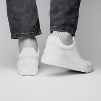 Zelli Italia 65-225-WHT SPETTACOLARE Italian Pebble Grain Calfskin Sneakers White