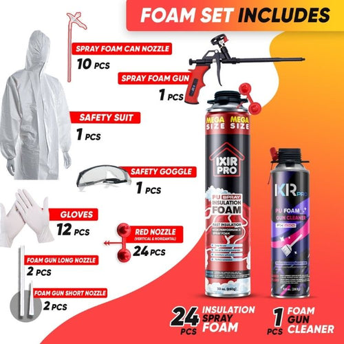 Spray Foam Insulation Kit (30 oz./850gr)