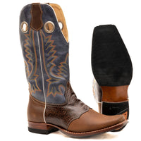 Square Rodeo Cowboy Boots Atitlan Leather