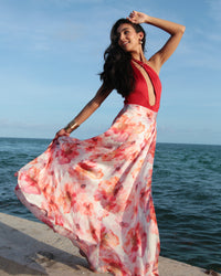 Baliawear Baliawear Show Skirt - Sunset Bloom