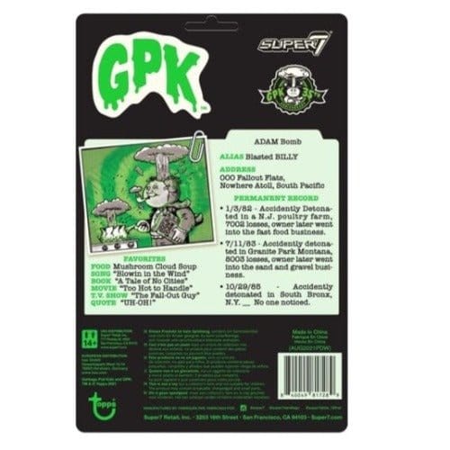 ToyShnip Super7 Garbage Pail Kids ReAction Figure - Select Figure(s)