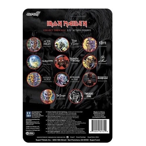 ToyShnip Super7 Iron Maiden Reaction Figure (Glow) (AE Exclusive) - Select