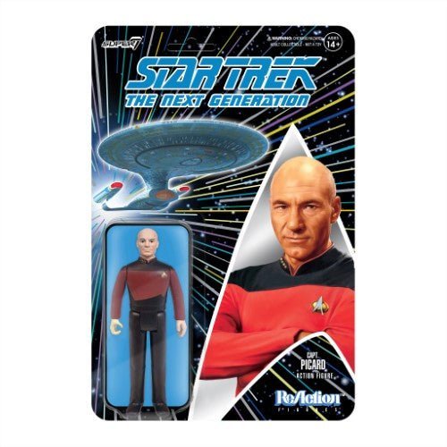 ToyShnip Super7 Star Trek: The Next Generation 3.75"_x009d_ Reaction Figure