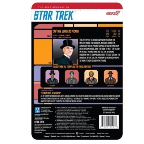 ToyShnip Super7 Star Trek: The Next Generation 3.75"_x009d_ Reaction Figure
