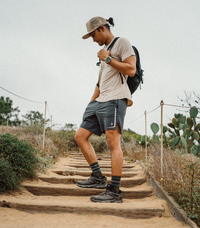 Dominate Training Shorts - Stone Bamtech