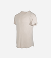 Bamboo Swift Curve-Hem T-Shirt - Sandstone Bamtech