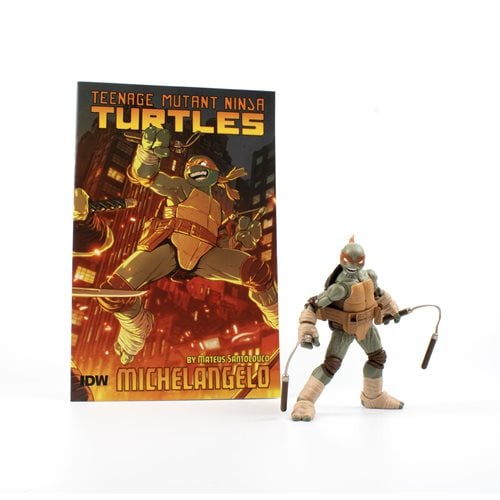 ToyShnip Teenage Mutant Ninja Turtles BST AXN IDW Action Figure and Comic Book