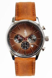 Brown Retro Chronograph The Beyond Boring Watch Company
