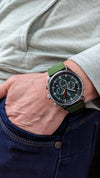 Green Sport Chronograph The Beyond Boring Watch Company