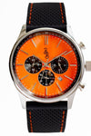 Orange and Black Chronograph The Beyond Boring Watch Company