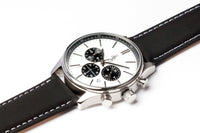 White and Black Chronograph The Beyond Boring Watch Company