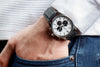 White and Black Chronograph The Beyond Boring Watch Company