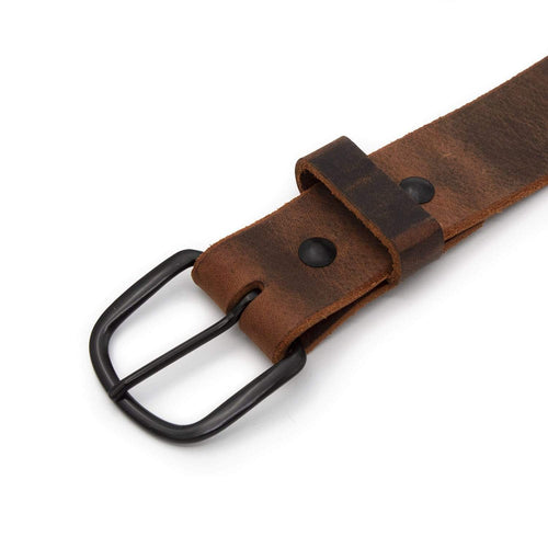The Bootlegger Leather Belt Main Street Forge