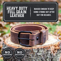 The Bootlegger Leather Belt Main Street Forge