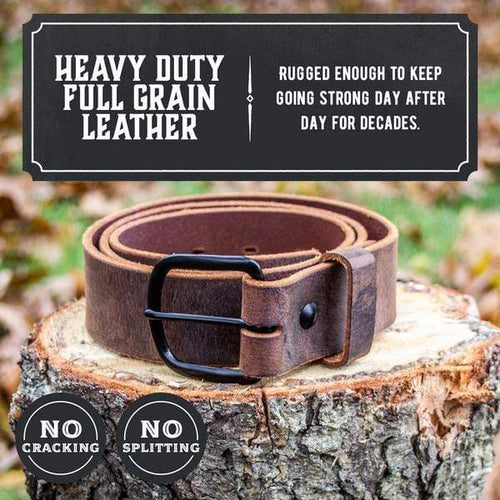 The Bootlegger Leather Belt Main Street Forge