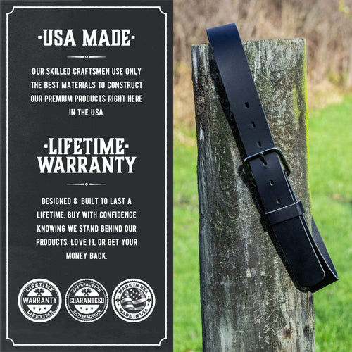 The Journeyman Leather Belt Main Street Forge