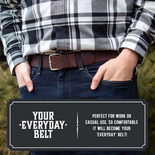 The Journeyman Leather Belt Main Street Forge