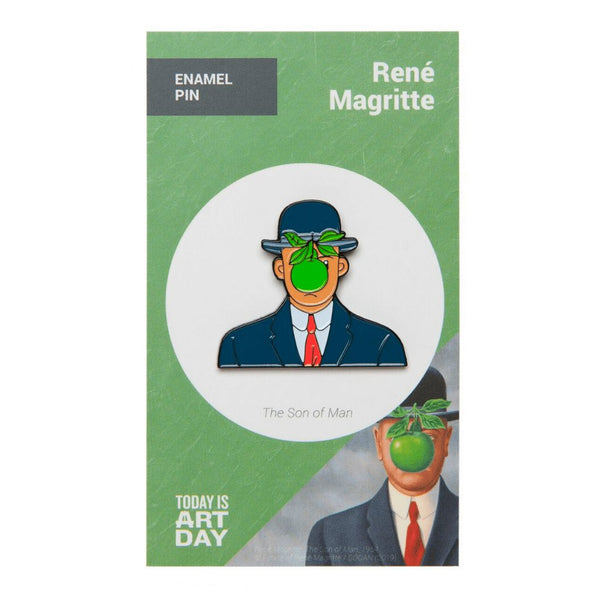 The Son of Man by Magritte Enamel Pin - Today is Art Day ToyShnip