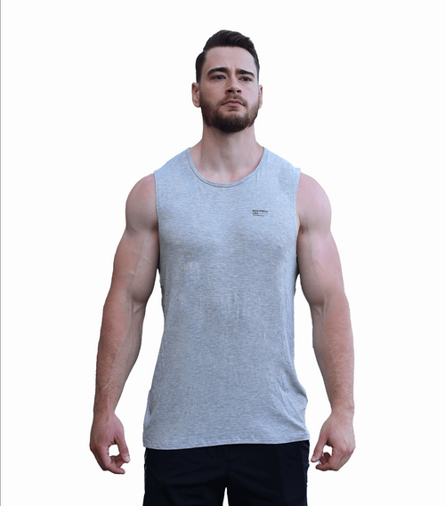 Bamboo Aerotech Tank - Training Div. Heather Grey Bamtech
