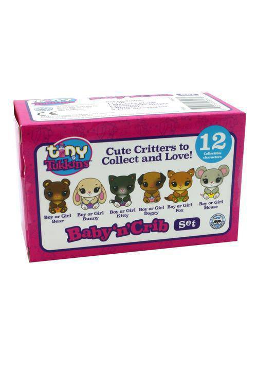 ToyShnip Tiny Tukkins Blind Pack - 6 piece set with Crib, Accessories and a