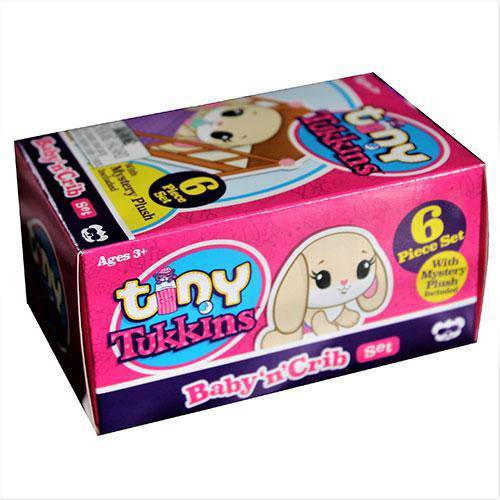 ToyShnip Tiny Tukkins Blind Pack - 6 piece set with Crib, Accessories and a