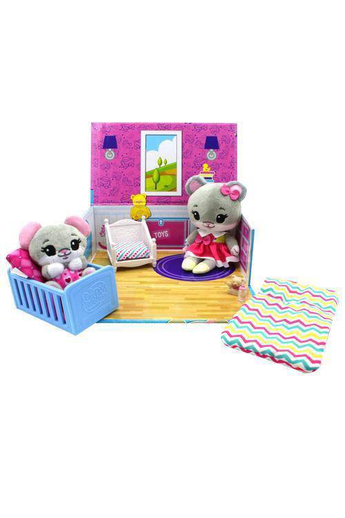 ToyShnip ToyShnip Tiny Tukkins - Mouse Nap-time Nursery Set