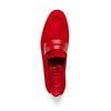 Zelli Italia 16-672-RED Tippa Suede & Calfskin Penny Loafers Red